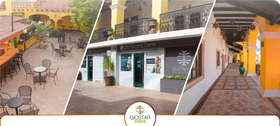 Collage Giostar Collage con clínica giostar, MediPlaza y Hotel Hacienda